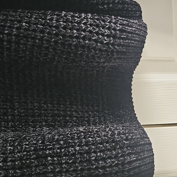 NWT Sanctuary Under the Stars Chenille Black Soft Slouchy Crewneck Sweater XL - Picture 7 of 12